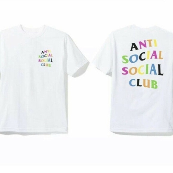 Anti Social Social Club Stud Belt Tee White ASSC - Picture 2 of 8